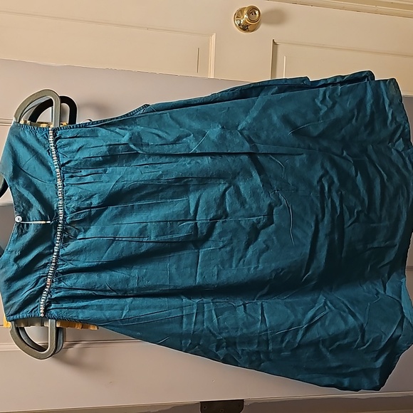 World Market tiered dark teal top - Picture 4 of 7